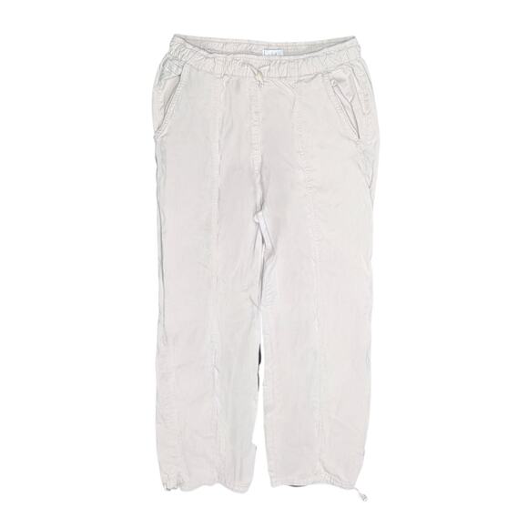 Nicole Miller Pants - Nicole Miller New York Beige Drawstring Jogger Pants